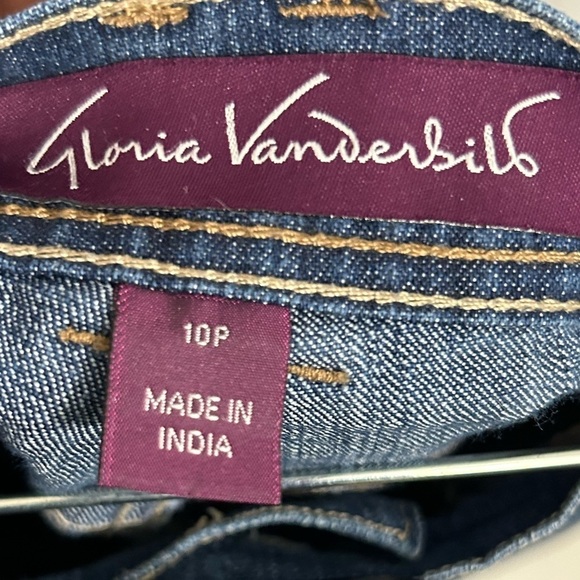 Gloria Vanderbilt Amanda Women's Plus Blue Capri Stretch Jeans Size 10P - Picture 4 of 5